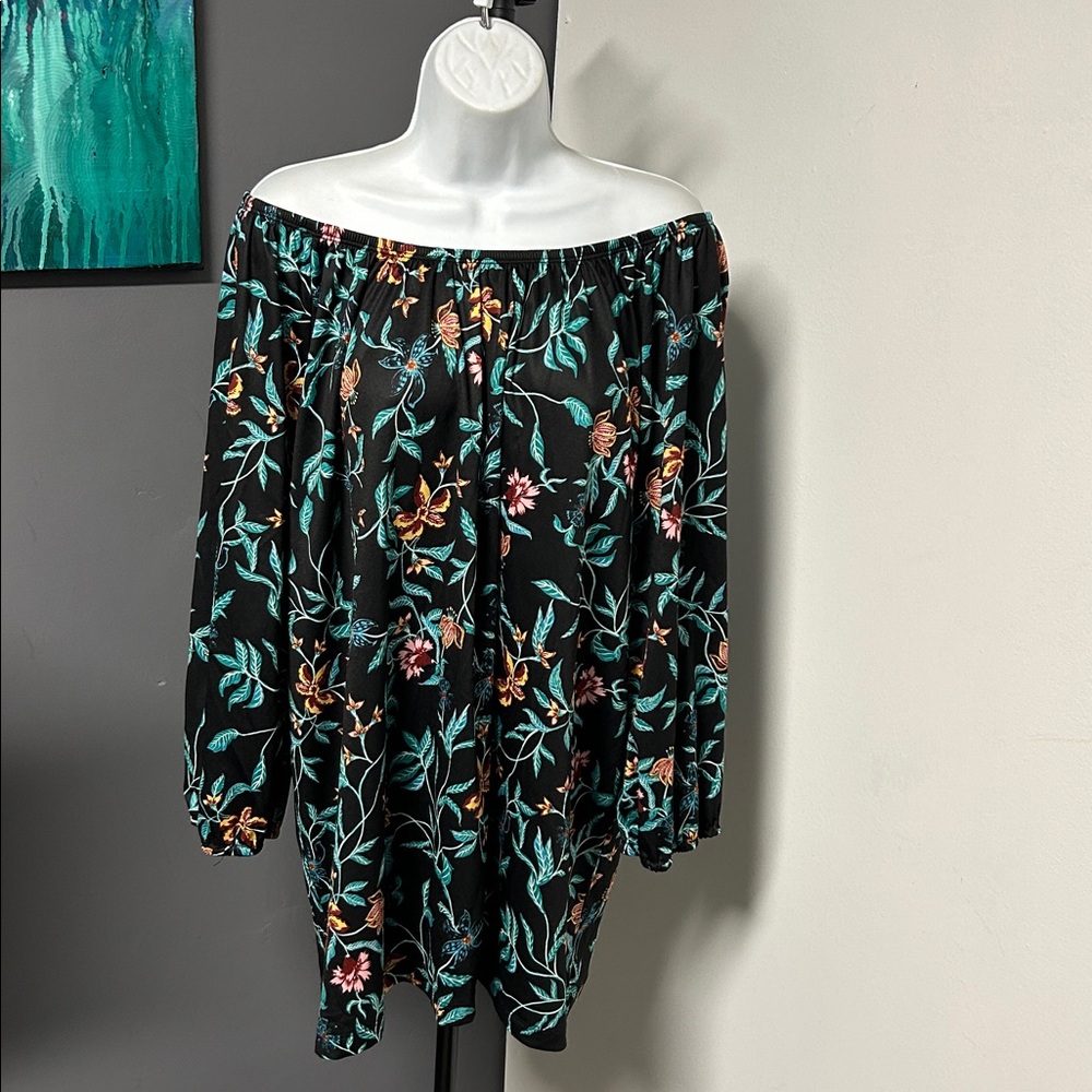 Sara Morgan‎ Women’s 3X Floral Pullover Top Colorful Comfort Stretch Cottagecore